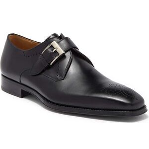 Magnanni Mallory Leather Monk Strap Dress Shoe (Men)